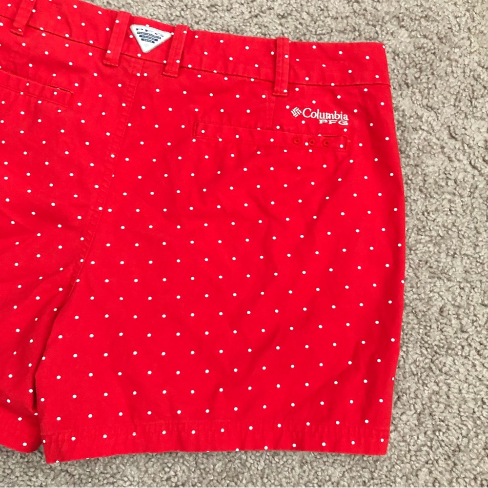 Columbia PFG Red Polka Dot Shorts - Picture 13 of 15